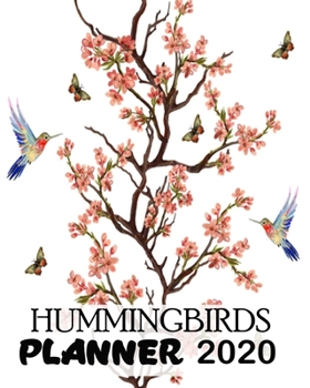 Paperback Hummingbirds Planner 2020: Jan 1, 2020 to Dec 31, 2021: Monthly Planner + Calendar Views Schedule Organizer Book