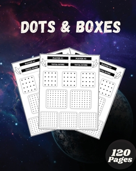 Dots and Boxes: Dot to Dot Grids Game of Dots Marble Cover Design