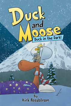 Hardcover Duck and Moose: Duck in the Dark! Book