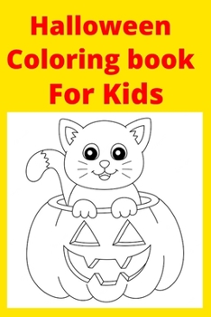 Paperback Halloween Coloring book For Kids [Large Print] Book