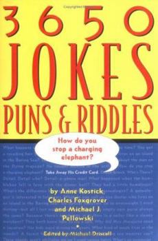 Hardcover 3650 Jokes, Puns & Riddles Book