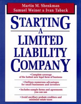 Paperback Starting a Limited Liability Company Book