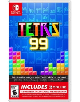 Game - Nintendo Switch Tetris 99 + 12 Month Nintendo Switch Online Membership Book