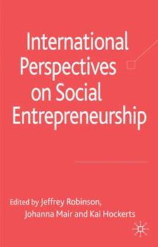 Hardcover International Perspectives on Social Entrepreneurship Book