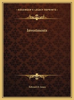Hardcover Investments Book