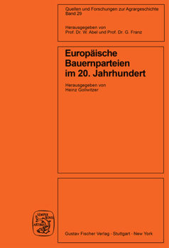 Paperback Europäische Bauernparteien Im 20. Jahrhundert [German] Book