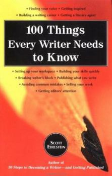 Paperback 100 Things Every Writer Needs to Know Book