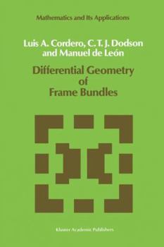 Paperback Differential Geometry of Frame Bundles Book