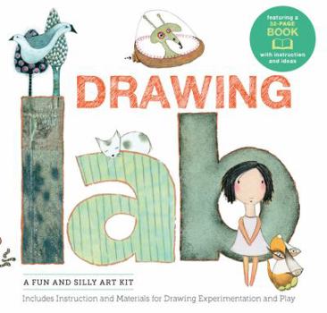 Paperback Drawing Lab Kit: A Fun and Silly Art Kit, Includes Instructions and Materials for Drawing Experimentation and Play Burst: Featuring a 3 Book