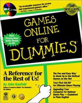 Paperback Games Online for Dummies [With Demos of Starcraft, You Don't Know Jack...] Book