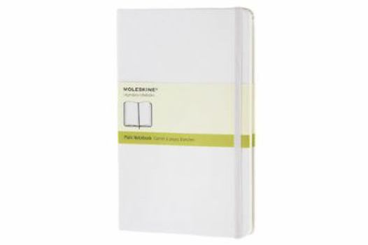 Moleskine White Large Plain Notebook Hard