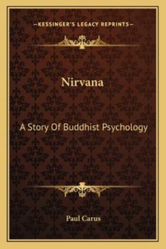 Paperback Nirvana: A Story Of Buddhist Psychology Book