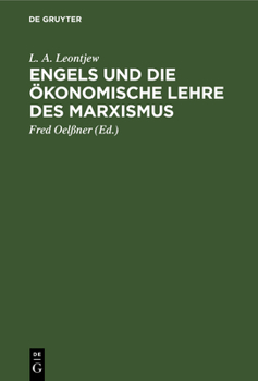 Hardcover Engels Und Die Ökonomische Lehre Des Marxismus [German] Book