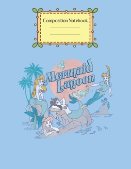 Composition Notebook: Disney Peter Pan Tinkerbell Never Grow Up Silhouette Cute Theme Marble Size Notebook Composition Blank Pages Rule Lined for ... of 8.5x11 for Drawing Sketching Doodling