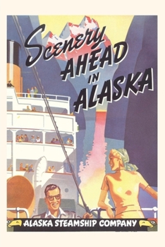 Paperback Vintage Journal Alaska Steamship Poster Book