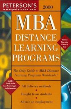 Paperback Peterson's MBA Distance Learning Programs 2000 Book