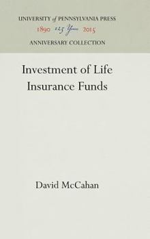 Hardcover Investment of Life Insurance Funds Book