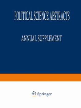 Paperback Political Science Abstracts: 1994 Annual Supplement Book