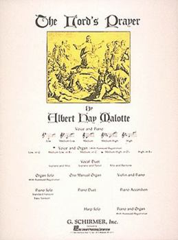 Paperback Lord's Prayer: Medium High Voice (D-Flat) and Organ Book