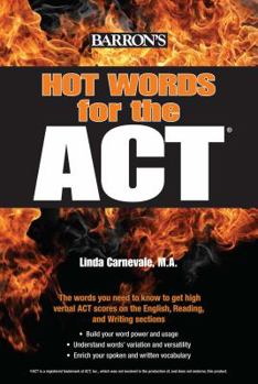 Paperback Barron's Hot Words for the ACT Book