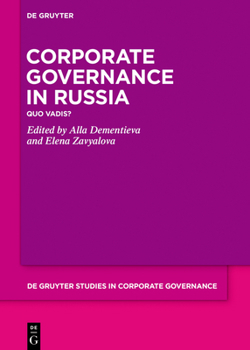 Hardcover Corporate Governance in Russia: Quo Vadis? Book