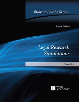 Paperback Legal Research Simulations: Bridge to Practice Book
