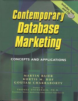 Hardcover Contemporary Database Marketing: Concepts and Applications Book