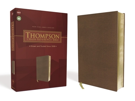 Imitation Leather Nkjv, Thompson Chain-Reference Bible, Leathersoft, Brown, Red Letter Book