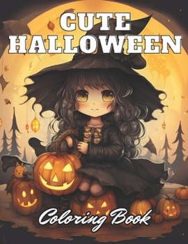 Paperback Cute Halloween Coloring Book: Beautiful Edition 100+ Unique and Beautiful High-quality Designs Book