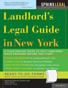 Paperback Landlord's Legal Guide in New York Book
