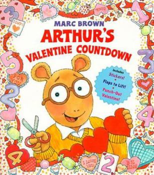 Hardcover Arthur's Valentine Countdown [With Stickers] Book