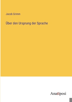 Paperback Über den Ursprung der Sprache [German] Book