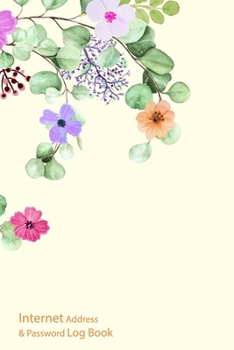 Paperback Internet Address & Password Log Book: Organizer Notebook Journal Pocket Book