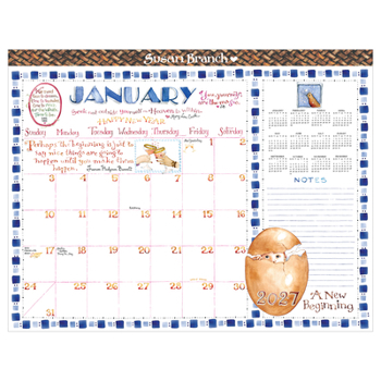 Cal 2027- Susan Branch Large Desk Pad Monthly Blotter