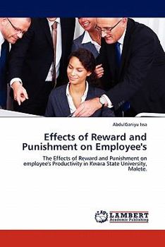 Paperback Effects of Reward and Punishment on Employee's Book