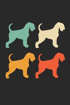 Schnauzer Notebook - Retro Schnauzer Journal - Vintage Schnauzer Diary: Medium College-Ruled Journey Diary, 110 page, Lined, 6x9 (15.2 x 22.9 cm)