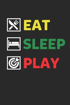 Eat Sleep Play Dart Litauen: Darts Geschenk Notebook Monatsplaner monthly planner Kalender DIN A5 120 Seiten