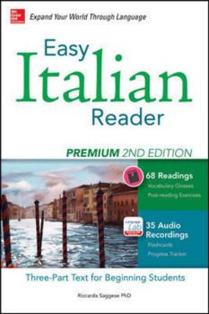 Paperback Easy Italian Reader, Premium: A Three-Part Text for Beginning Students Book