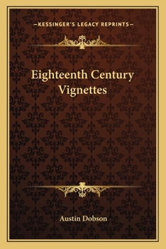 Paperback Eighteenth Century Vignettes Book