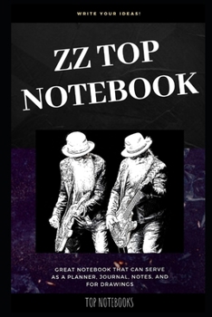 Paperback ZZ Top Notebook: Great Notebook for School or as a Diary, Lined With More than 100 Pages. Notebook that can serve as a Planner, Journal Book