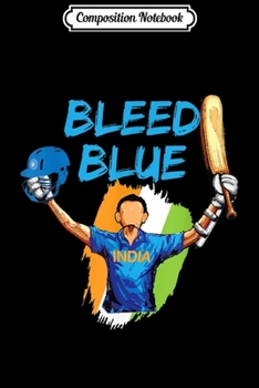 Composition Notebook: India Cricket Sports Jersey  Journal/Notebook Blank Lined Ruled 6x9 100 Pages