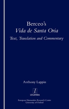 Paperback Berceo's Life of Santa Oria: Text, Translation and Commentary Book
