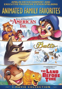 DVD Animated Family Favorites 3 Movie Collection Book