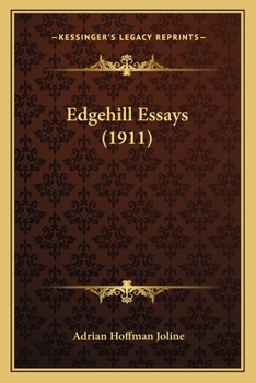 Paperback Edgehill Essays (1911) Book