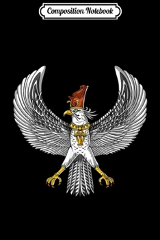 Composition Notebook: Horus Ancient Egyptian Falcon God Ra Pharaoh Hieroglyphs  Journal/Notebook Blank Lined Ruled 6x9 100 Pages