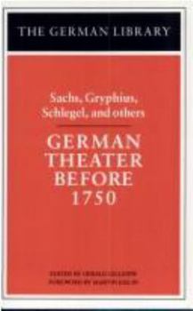 German Theater Before 1750 (German Library)