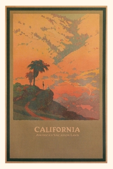 Paperback Vintage Journal Travel Poster for California Book