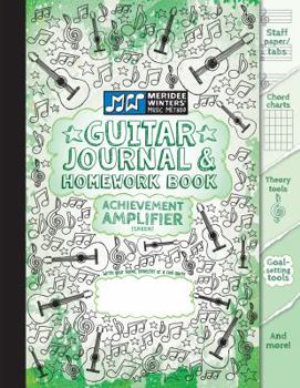 Paperback Guitar Journal and Homework Book (Green) Book