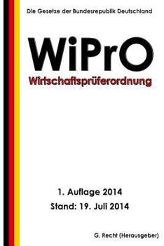 Paperback Wirtschaftsprüferordnung - WiPrO [German] Book