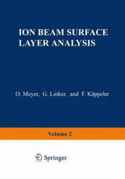 Paperback Ion Beam Surface Layer Analysis: Volume 2 Book